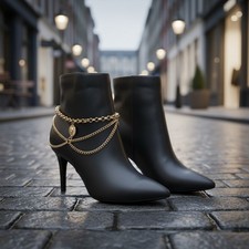 2PCS Femme Métal Or Chaîne