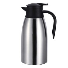 2L Insulated Pitcher Stainless Steel Insulated Carafe Double Wall Carafe...