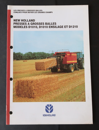 Brochure new holland presse - new, à