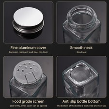 Aoresac Glass Spice Jars With