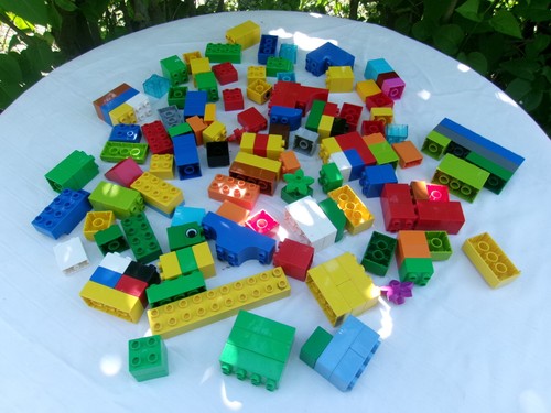 Lego duplo brick lot blue - lego,