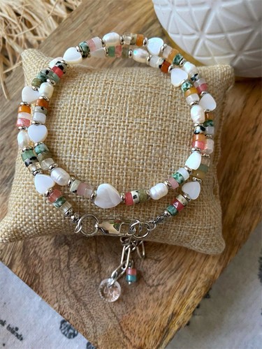 Collier ras cou pierres - ras, du