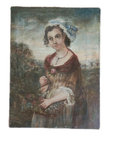 Ancienne peinture huile - ancienne,