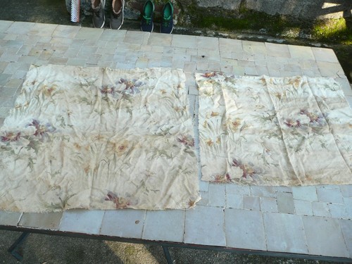 Tissu ancien fleuri pour - tissu,