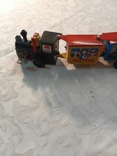 Ancien train mécanique à clé – tôle lithographiée 60/70 – 30 cm – fonctionne