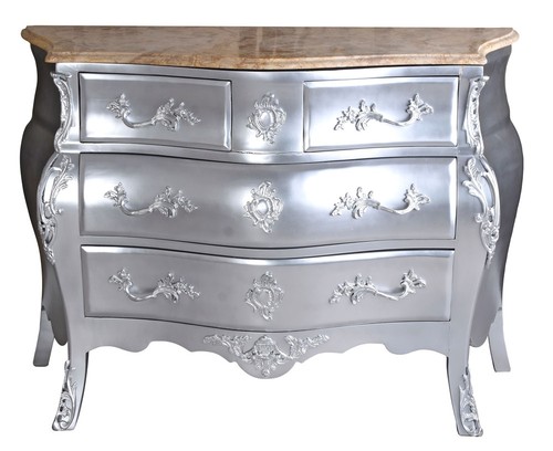 Baroque commode argent coffre - commode,