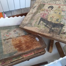 Antique Wooden Building Set 2 Boxes Modern Architecture
