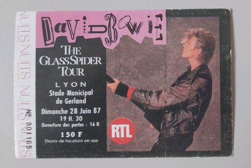 Ticket concert david bowie - concert,