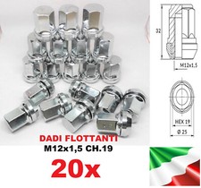kit 20 M12X1,5 ÉCROUS ROUE