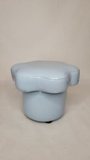 Pouf enfant forme champignon / plastique bleu