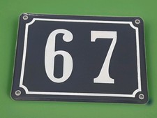  PLAQUE ÉMAILLÉE NUMÉRO  DE