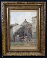 Charles Marie PALIANTI (1815-?) Fontainebleau Barbizon élève de Corot Catalan