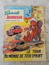 BD SAMEDI JEUNESSE N°126 Le tour du monde de Toto Sprint EO 1968 TBETAT tillieux