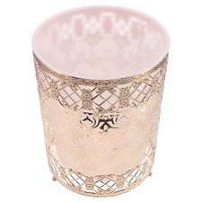  Poubelle ronde - Poubelle moderne en fer forgé pour chambre à coucher -