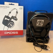 Koss Porta Pro Classic Black On Ear Wired Jack Plug Comfort Zone Headphones Work