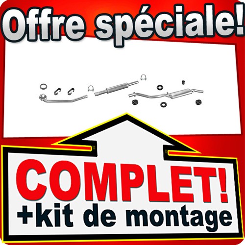 Ligne pot échappement - pot, pour