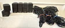 Bose Jewel Double Cube Speakers Lifestyle/Acoustimass Black (Set of 5) TESTED