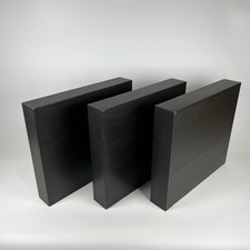 SET OF 4 BLACK IKEA LACK FLOATING WALL SHELF 30x26 cm (11 3/4 x 10 1/4 inches)