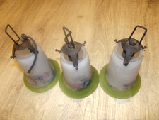 3 TULIPES PATE DE VERRE  avec