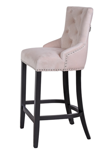 Tabouret bar velours - tabouret,
