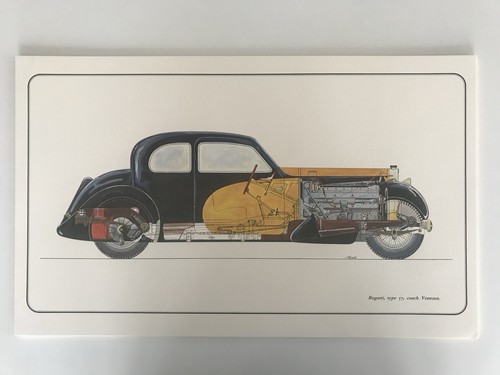 Lithographie bugatti type - lithographie,