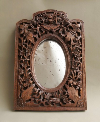 Miroir bois sculpté - miroir-bois,