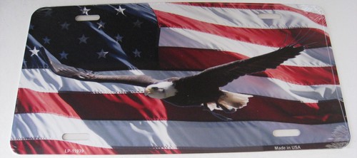 Plaque auto usa eagle - , flag