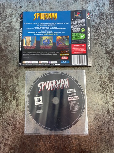 Jeu ps1 spider man - jeu,