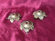 3 cache douilles,bronze,lustre lampe art deco,nouveau, muller,degue