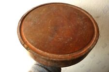 Ancien socle rond en bois pour