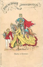 Litho Belgium Bruges Folk Festival Golden Tree Tournament Charles the Bold 1907