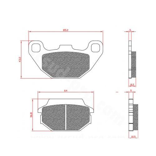 Plaquette frein brenta br3049 - brenta,