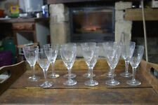 11 Verres sur Pied en Cristal