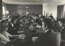 The Italian Job Margaret Blye Bank Meeting MCM Arco Lamp Original 7x10 Photo 