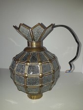 LUSTRE VERRE ET CUIVRE