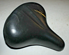 Vintage Velo Cruiser Bicycle Saddle Black 250/245mm Comfort Hybrid USA Shipper