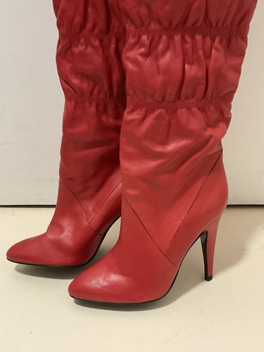 Cuissarde cuir rouge - rouge,