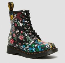 Dr Martens Doc 8 Trou 1460 Pascal Blanc à Fleurs Mash Haut Backhand 26920101
