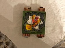 Boîte à allumettes en céramique de Raymonde Leduc, Vallauris