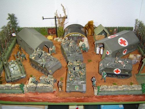Diorama vietnam war camp - vietnam,