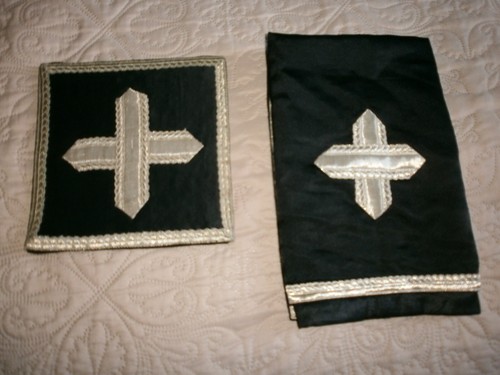 Ancienne bourse noire voile - bourse,
