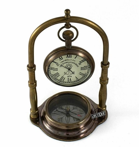 Horloge bureau laiton - de,