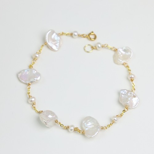 Bracelet perles eau douce - en, d'eau