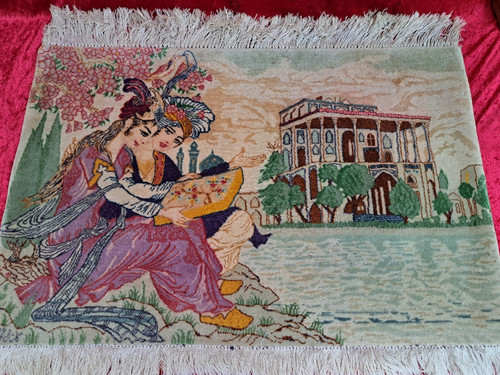 Beau tapis persan vieux - tapis,