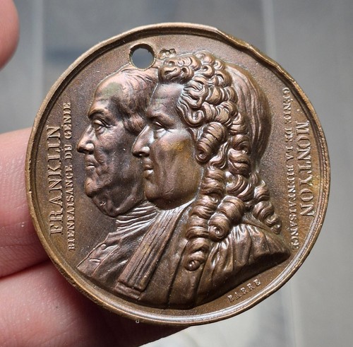 Médaille franklin et - médaille,