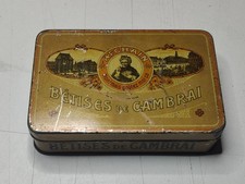 Ancienne boite lithographiée Bêtises de Cambrai Afghain