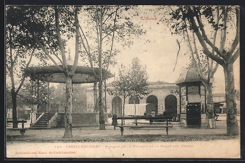 Cpa castelnaudary kiosque - cpa, de