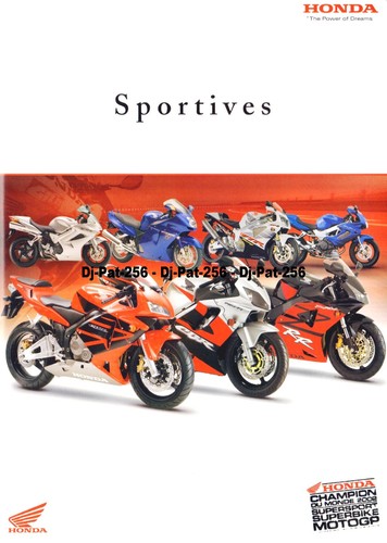 Brochure moto honda 2003 - moto,