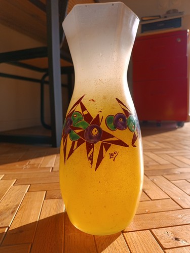 Vase art nouveau signé - vase,