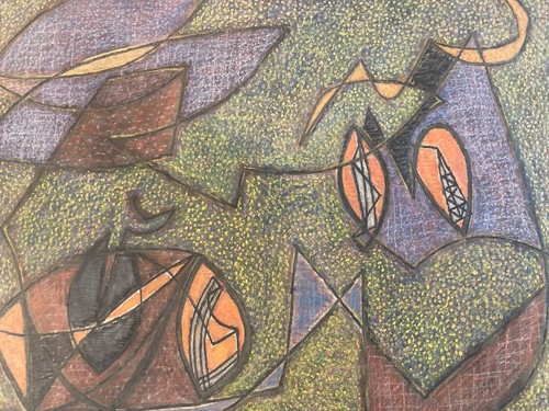Peinture abstraite 1970 - abstraite,